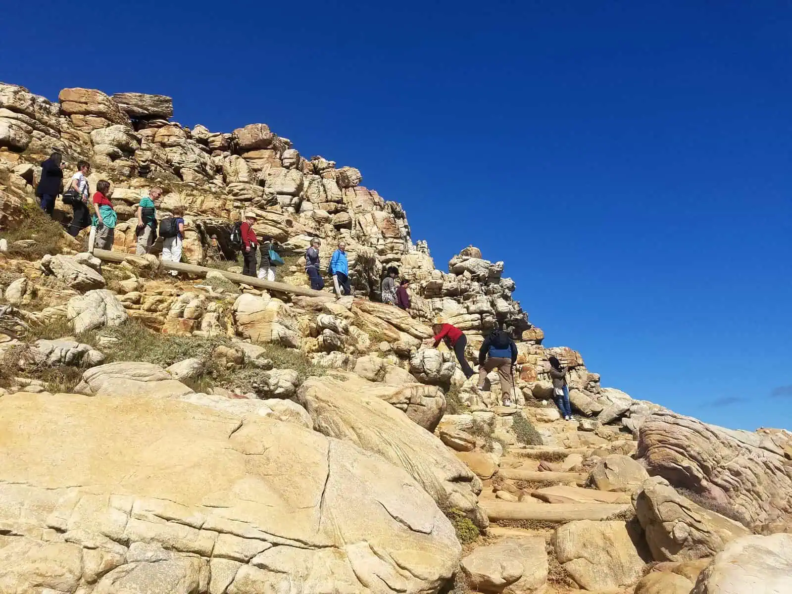 Cape Of Good Hope Climbing Down Me Obligatory Traveler